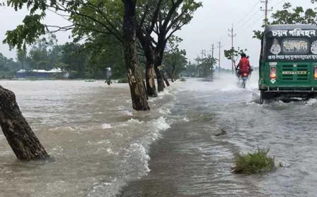 ৪ নদীর পানি বিপৎসীমার ওপরে, ৫ জেলায় বন্যার শঙ্কা