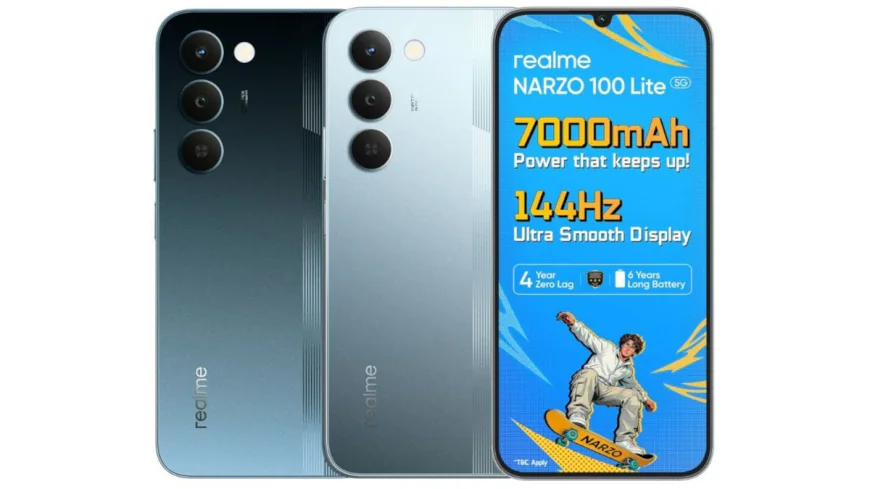 Realme Narzo 100 Lite 5G লঞ্চ – 7000mAh ব্যাটারি, 144Hz ডিসপ্লে আর বাজেট দামে নতুন 5G ফোন