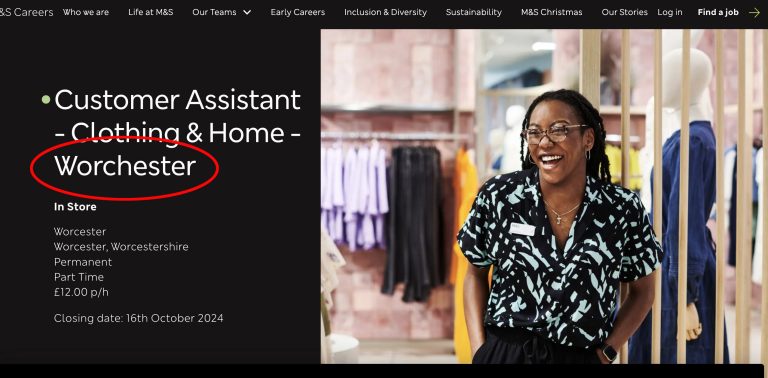Marks & Spencer had shoppers laughing after a job listing typo turned "Worcester" into "Worchester." Discover how the retail giant handled the amusing blunder.
