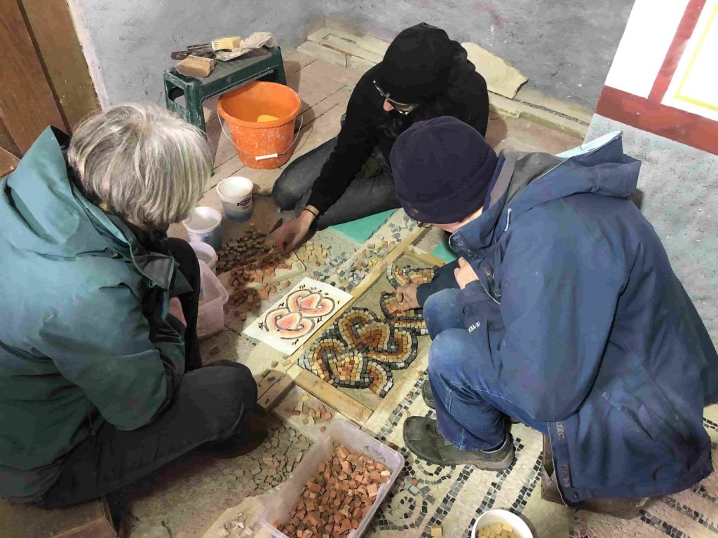 Discover how 140,000 hand-crafted stone cubes, authentic tools, and untrained volunteers brought a stunning Roman mosaic back to life in Somerset after five years of work!