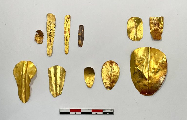 Archaeologists uncover golden tongues, nails, and ancient deities’ artifacts in an Egyptian tomb, revealing secrets of Ptolemaic-era rituals and the quest for the afterlife.