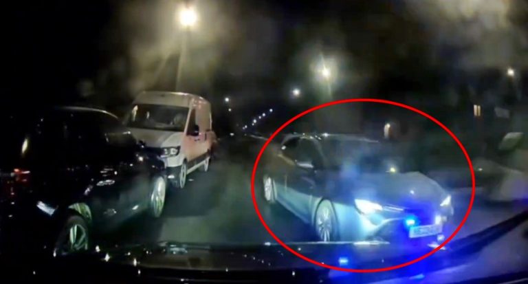 Reckless driver’s risky double overtake in Uxbridge ends with instant justice as an unmarked police car catches them in the act. See how locals reacted to the drama!