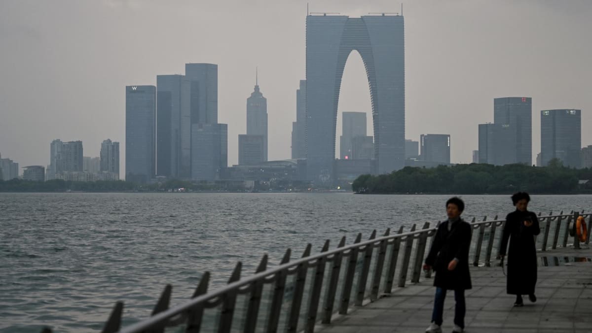 China Suzhou city jinji lake