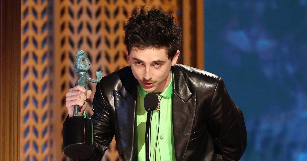 Feature Timothee Chalamet Admits He Wants to be the Greatest in Bold SAG Awards 2025 Acceptance