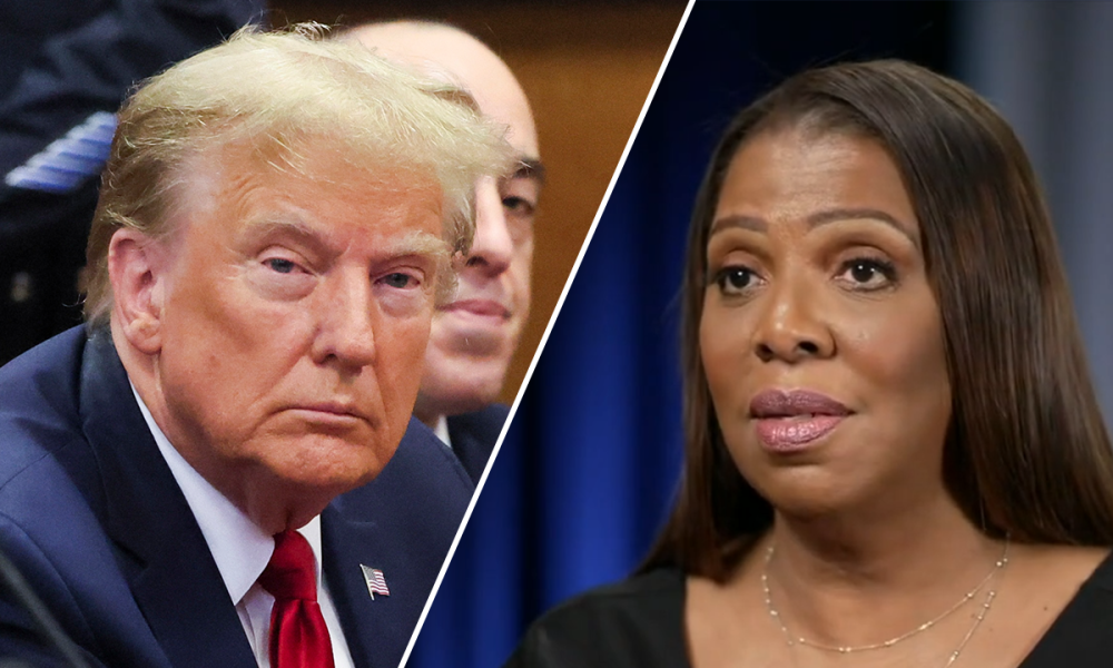 Trump and Letitia James