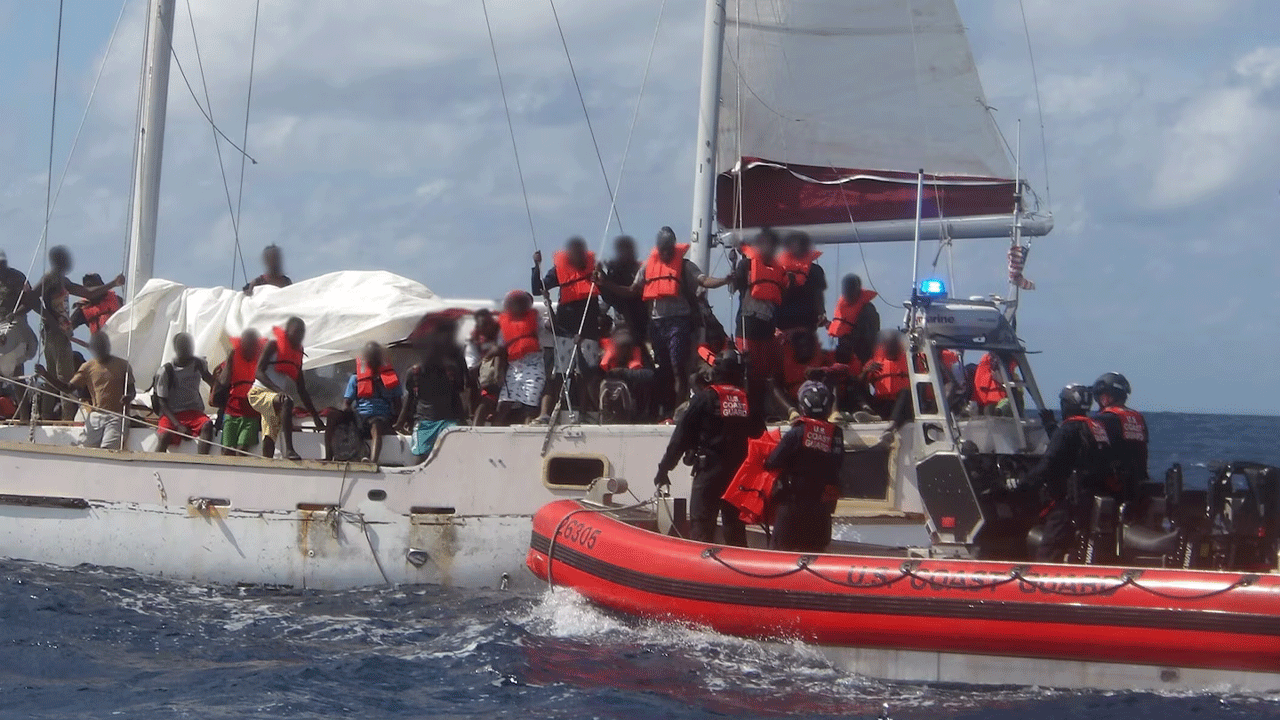 coast guard stops haitians