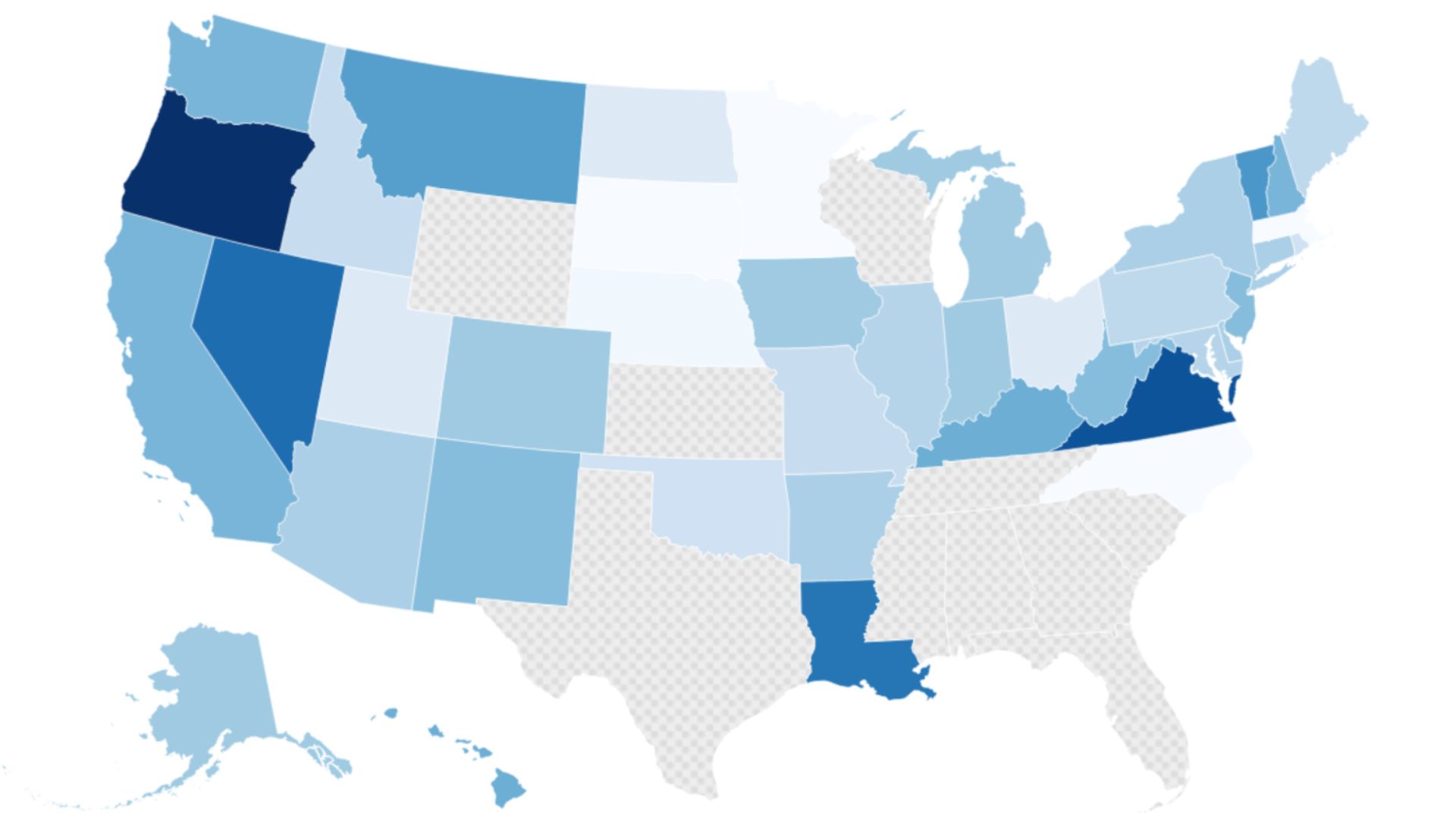 medicaid enrolment decline map