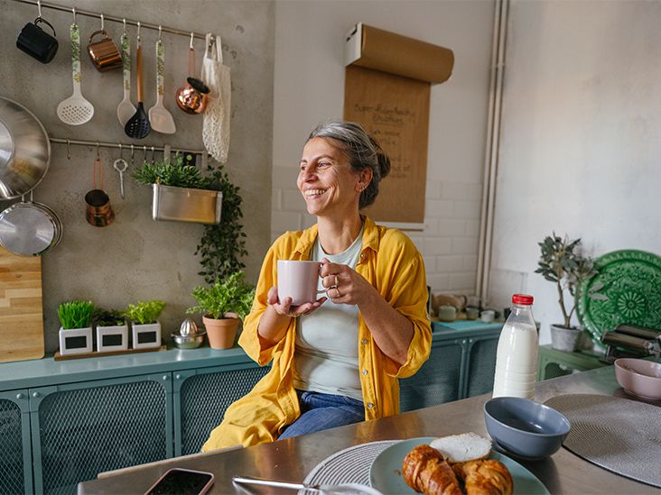 older female drinking coffee 732x549 thumbnail