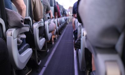 plane seats stock image