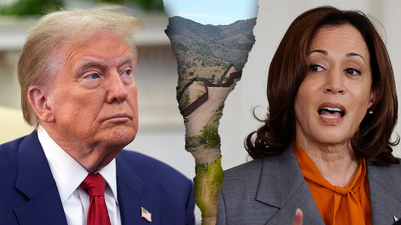 trump kamala border