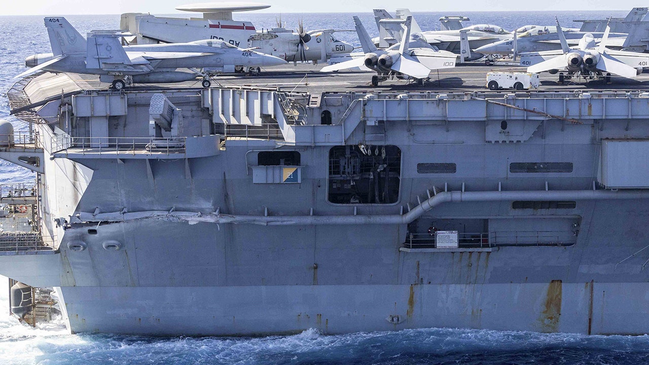 uss harry s truman damage