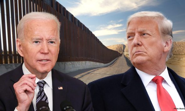 Biden Trump Border wall