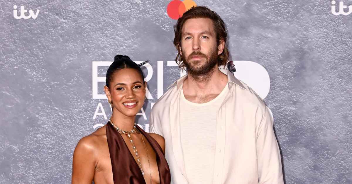 Calvin Harris Goes Scruffy at 2025 Brits With Wife Vick Hope