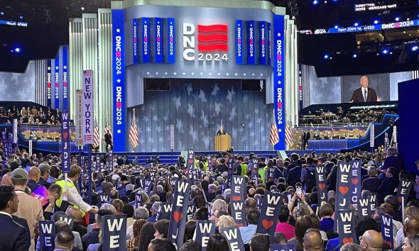 Democratic Convention first night Biden Chicago Aug. 19 2024 scaled