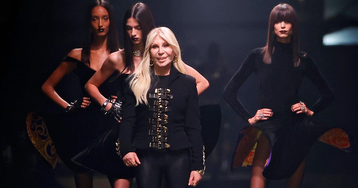 Donatella Versace Opens Emotional Milan Show With My Name Is Versace What She Told Us 566