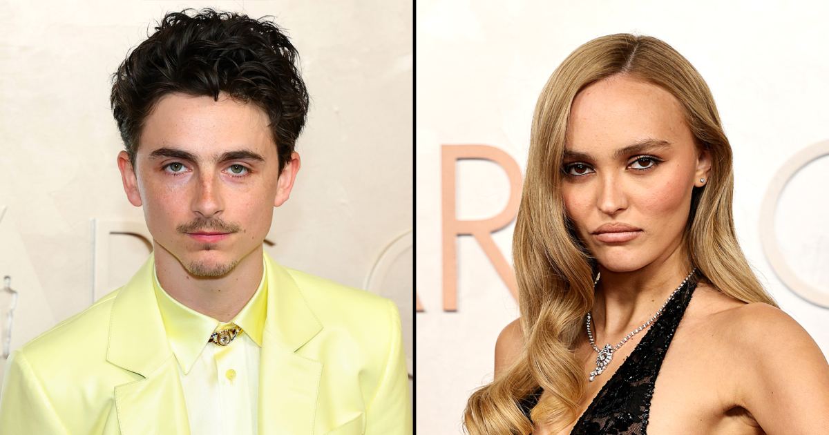 Timothee Chalamet Lily Rose Depp Exes Reunite at 2025 Oscars