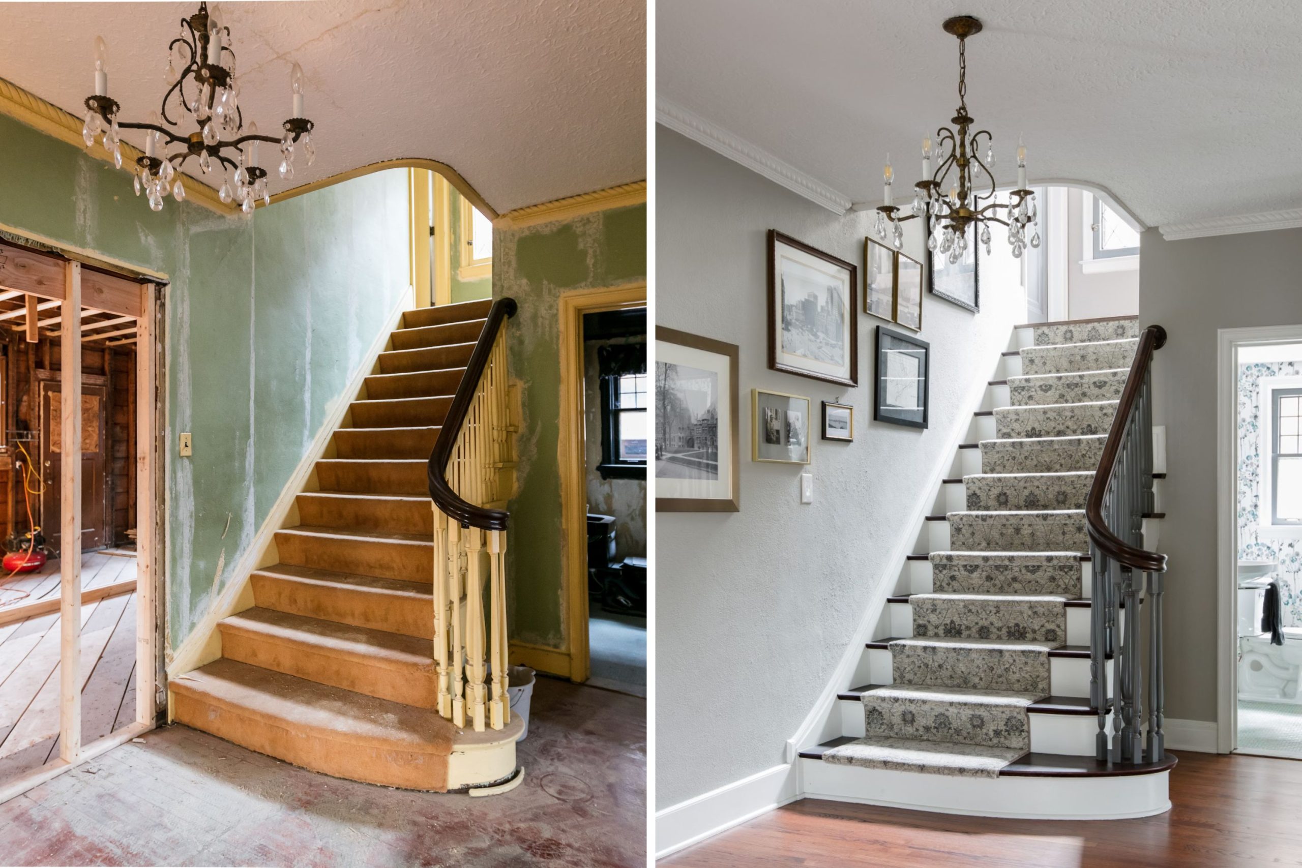 before after shots staircase scaled