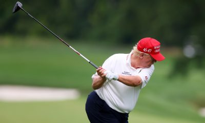 donald trump golfing