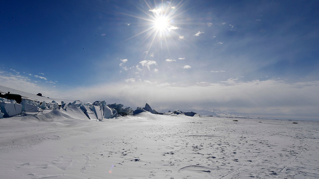 frozen antarctica