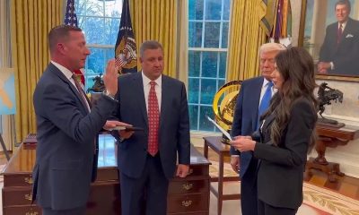 homeland security secretary kristi noem swears in secret service director sean curran 1