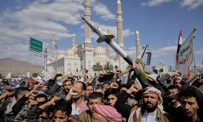 houthis anti israel rally