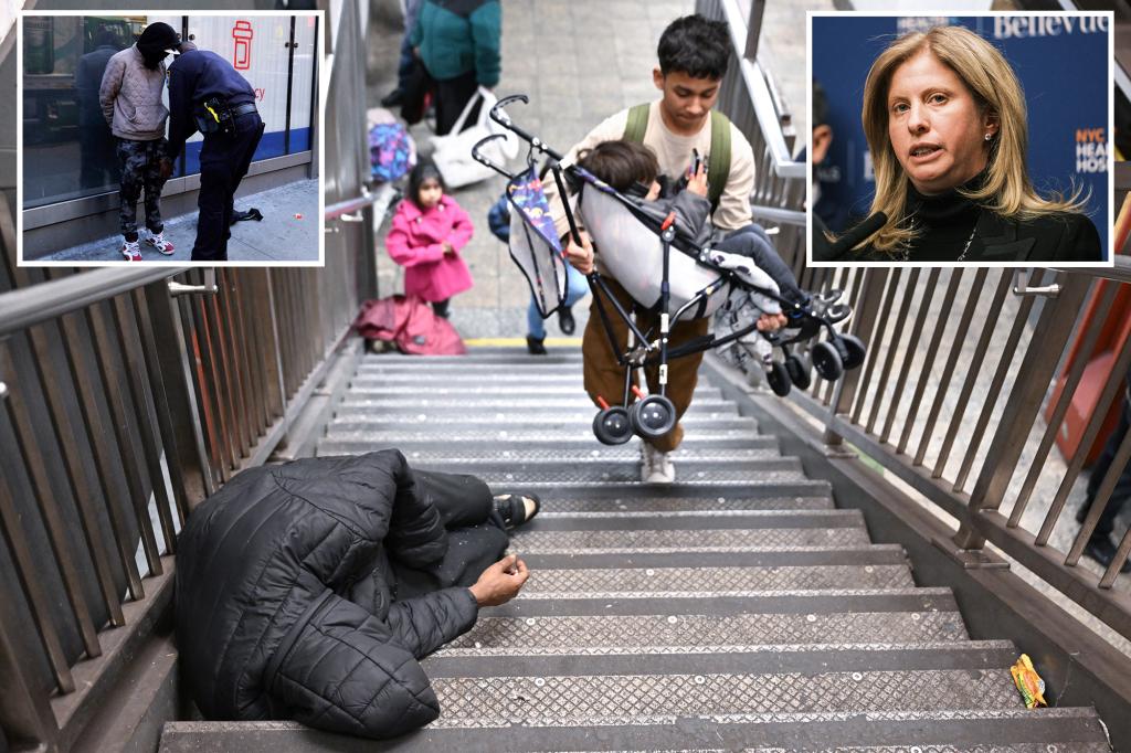 nypd transit officers removing sleeping 100275324