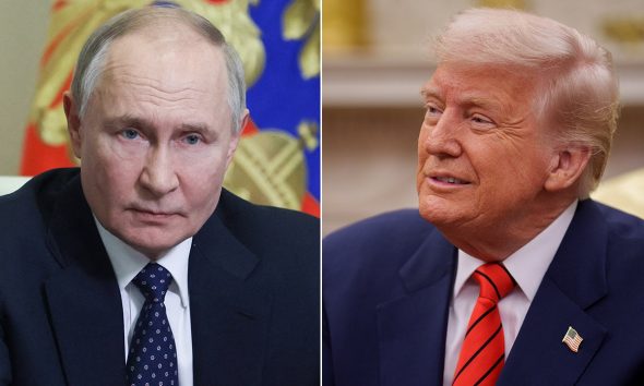 putin trump split image