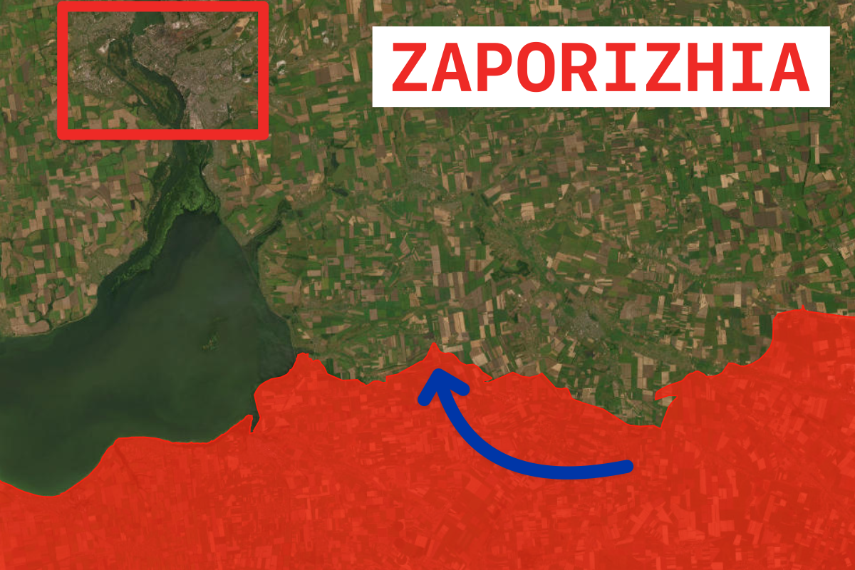 russia assaults positions zaporizhia