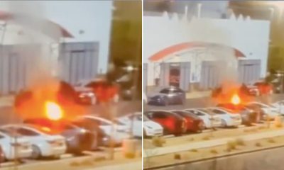 tesla fire vegas