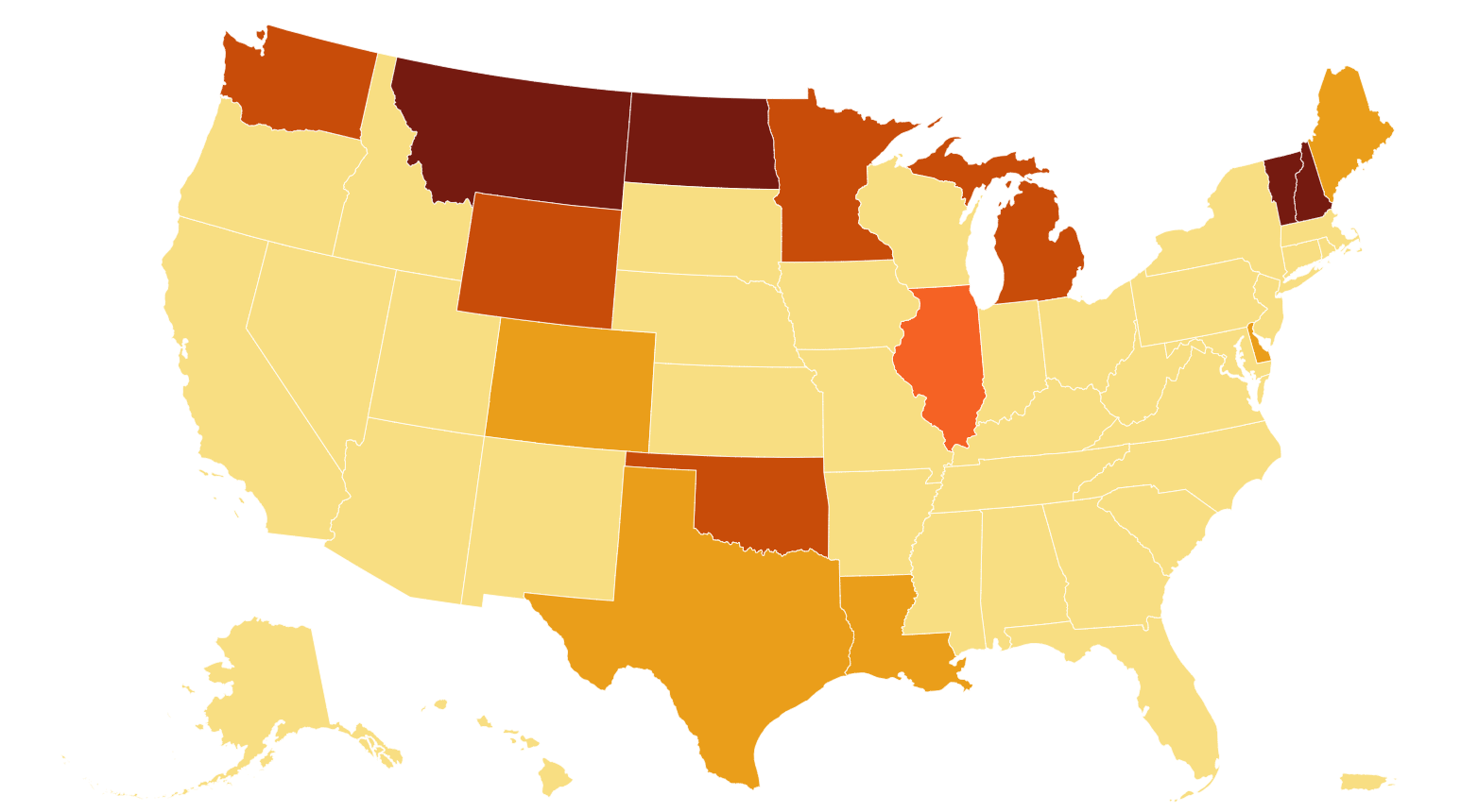 us canada energy map